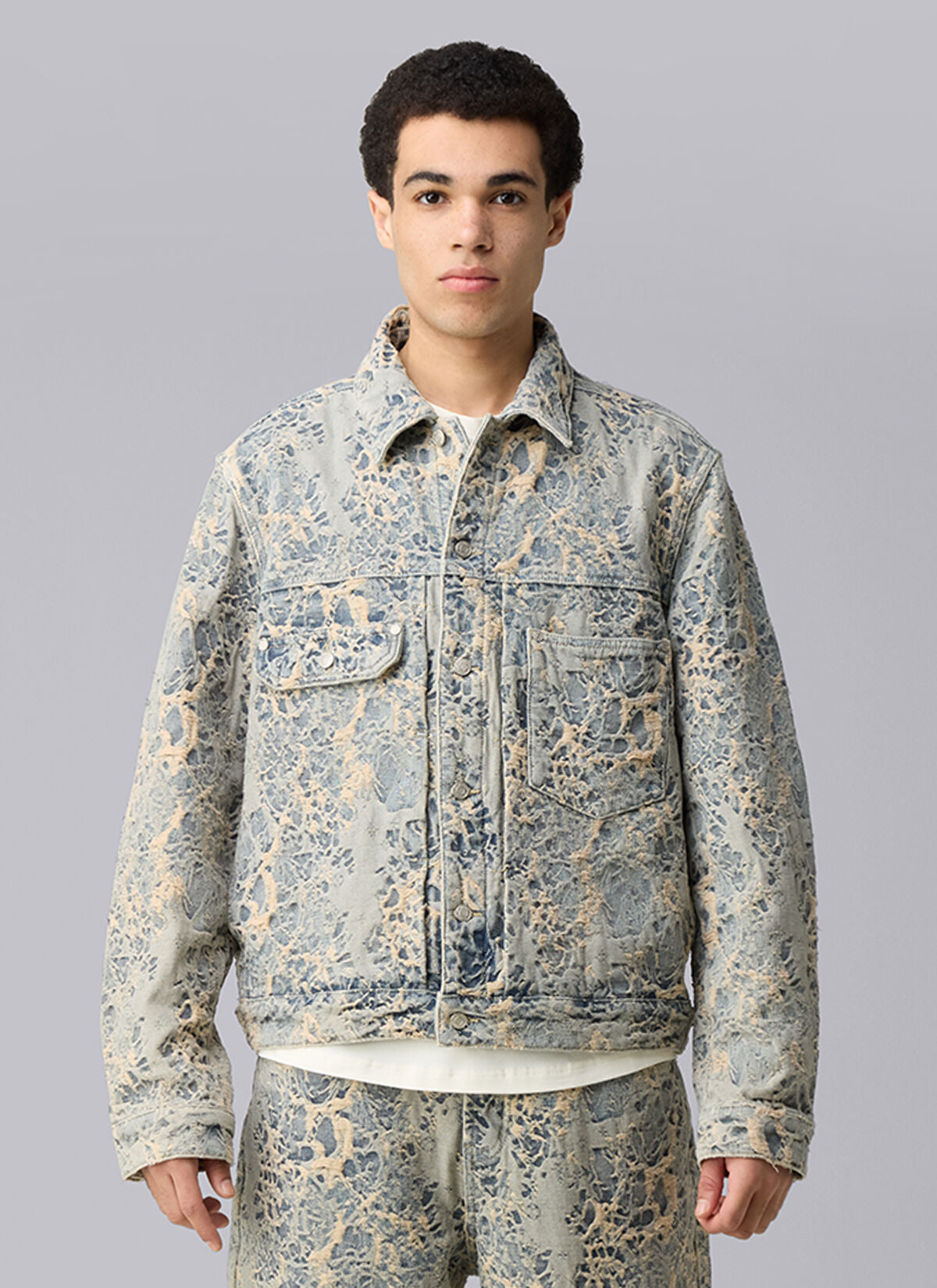 JACQUARD DENIM JACKET
