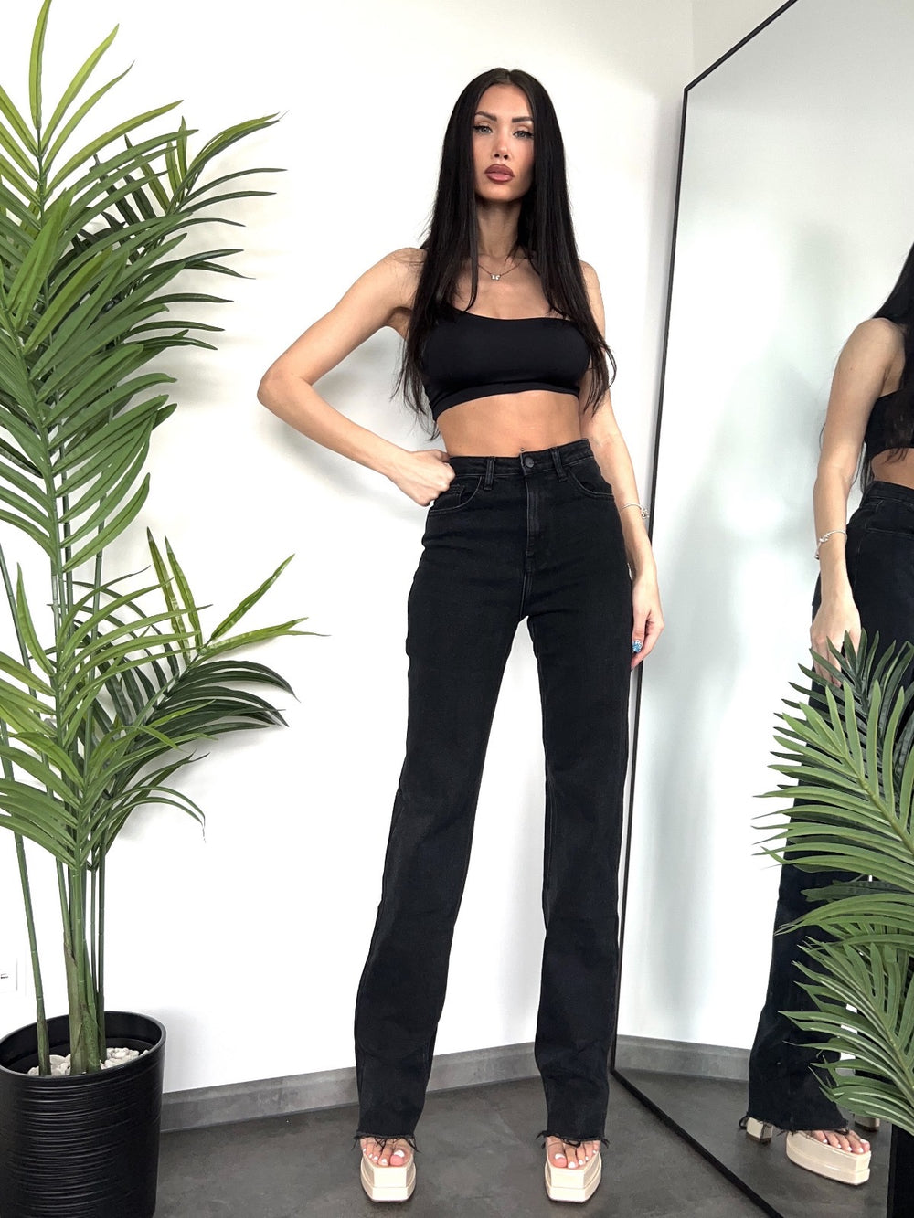 Extra lange gerade Jeans RD2691