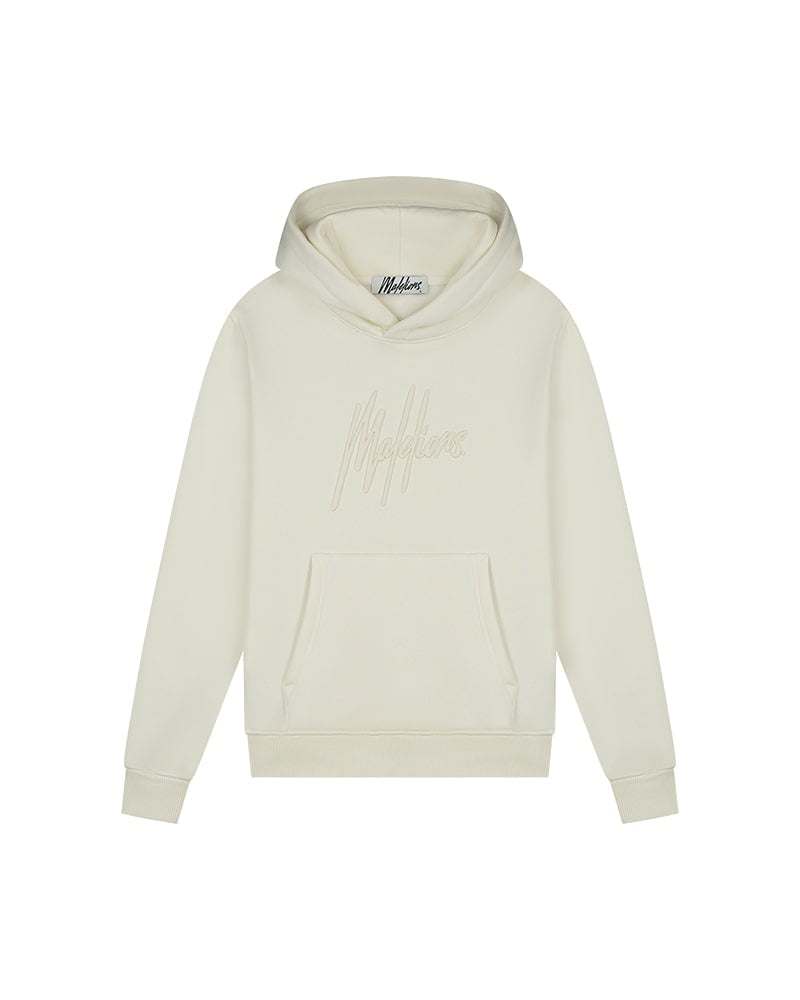 Malelions Women Essentials Hoodie | Creme