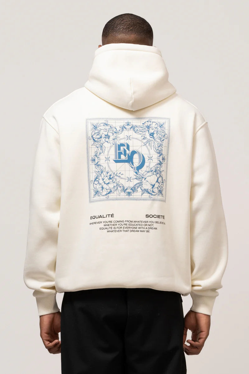 TILE OVERSIZED HOODIE OFF-WHITE