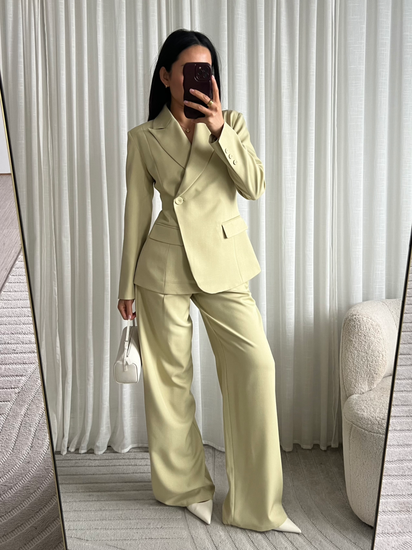 Perfecte Pantalon - Wijde Pijpen - Lichtgroen