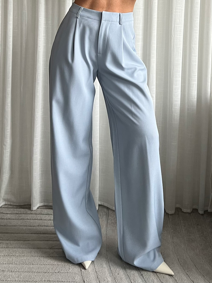 Perfecte Pantalon - Wijde Pijp - Lichtblauw