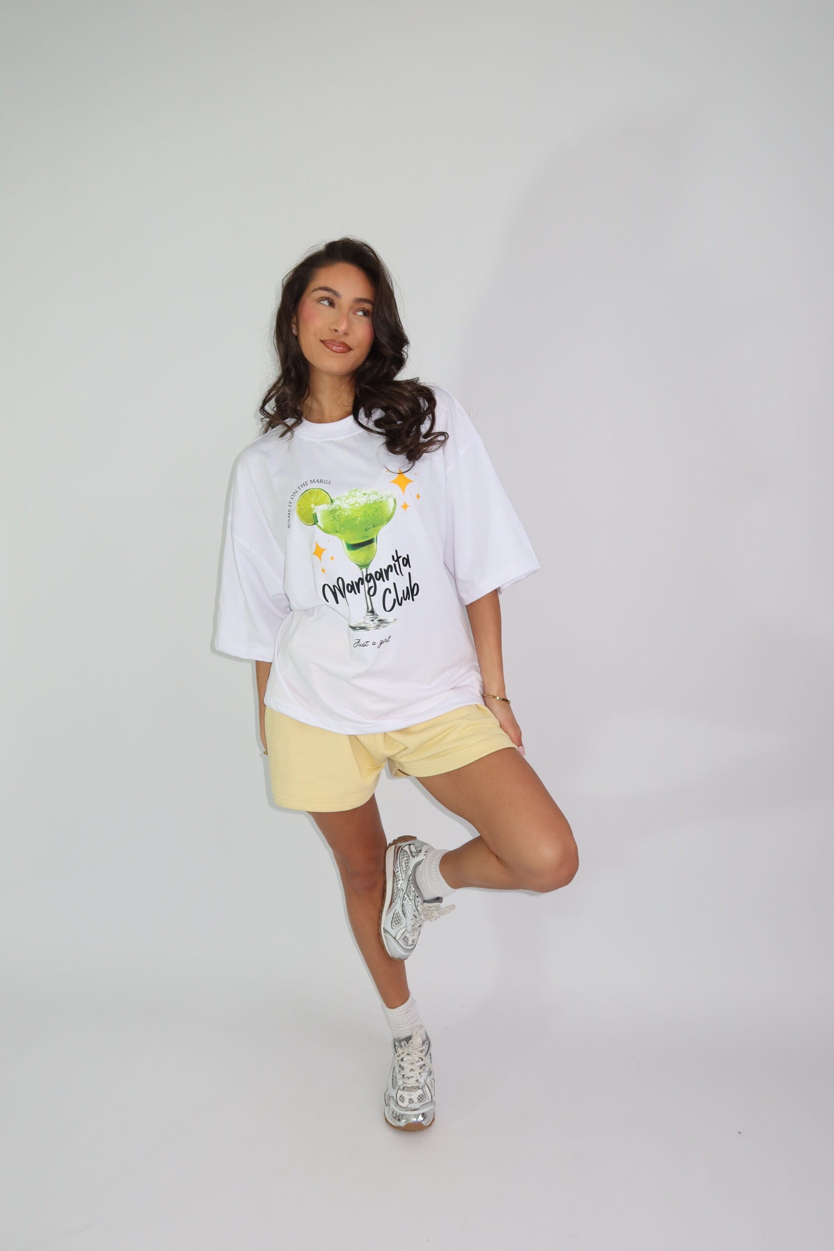 MARGARITA CLUB OVERSIZED TEE – WIT