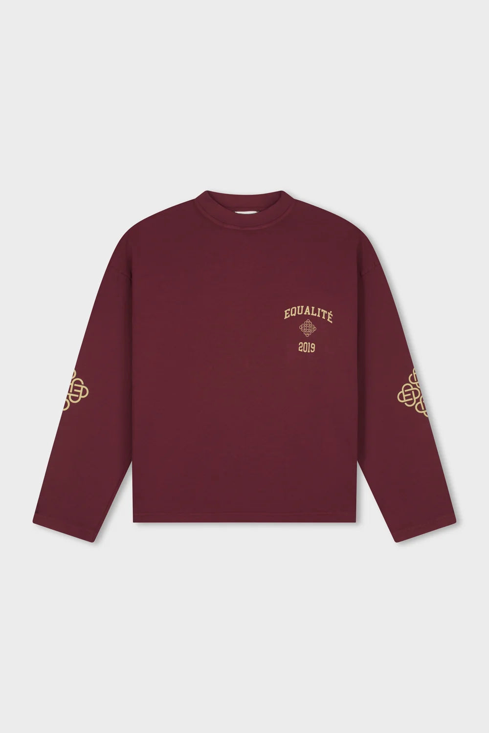 ISA OVERSIZED LONGSLEEVE TEE WASHED BURGUNDY