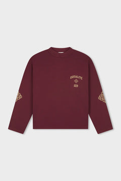 Equalite - ISA OVERSIZED LONGSLEEVE TEE WASHED - BURGUNDY