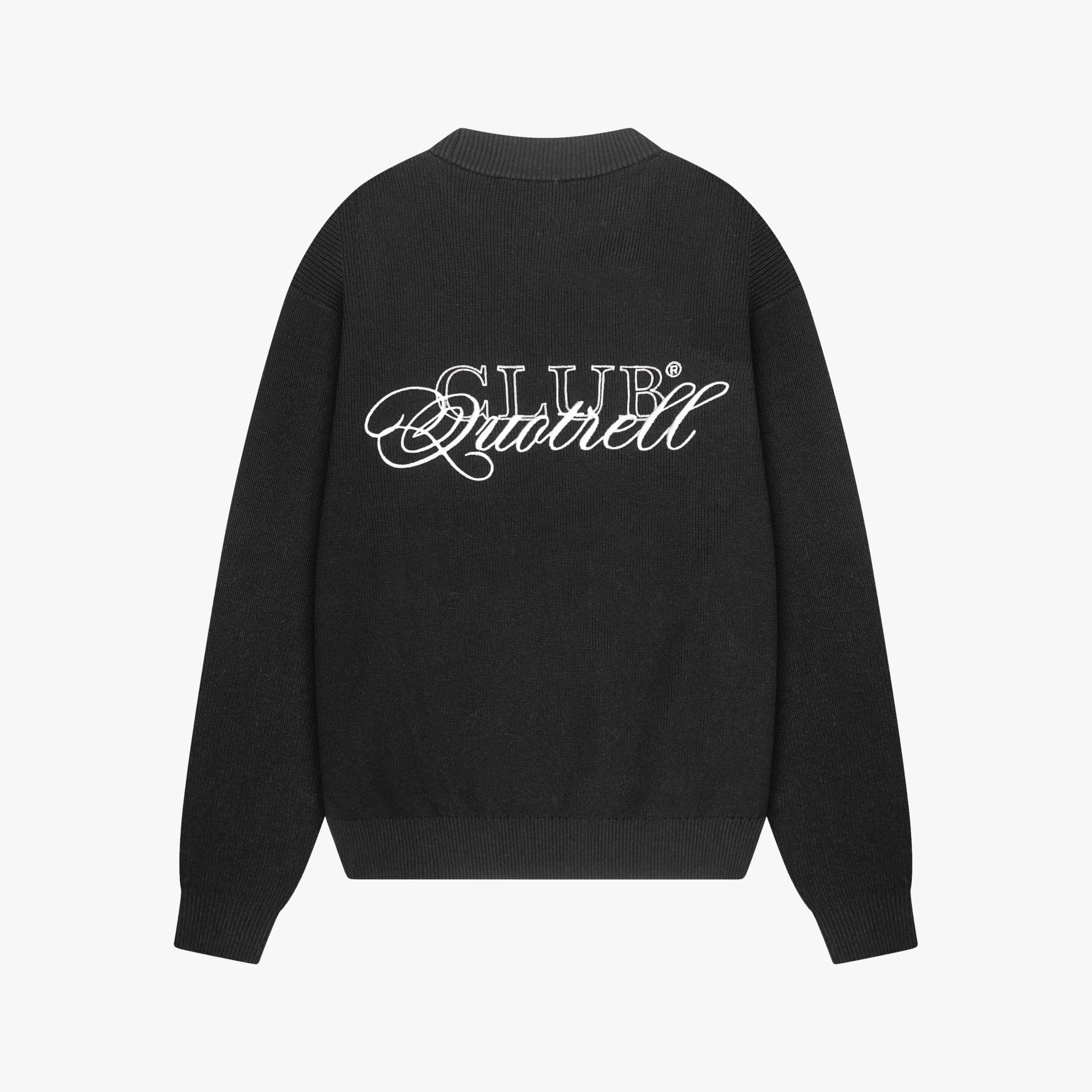 ZAC KNITTED CREWNECK | BLACK/WHITE