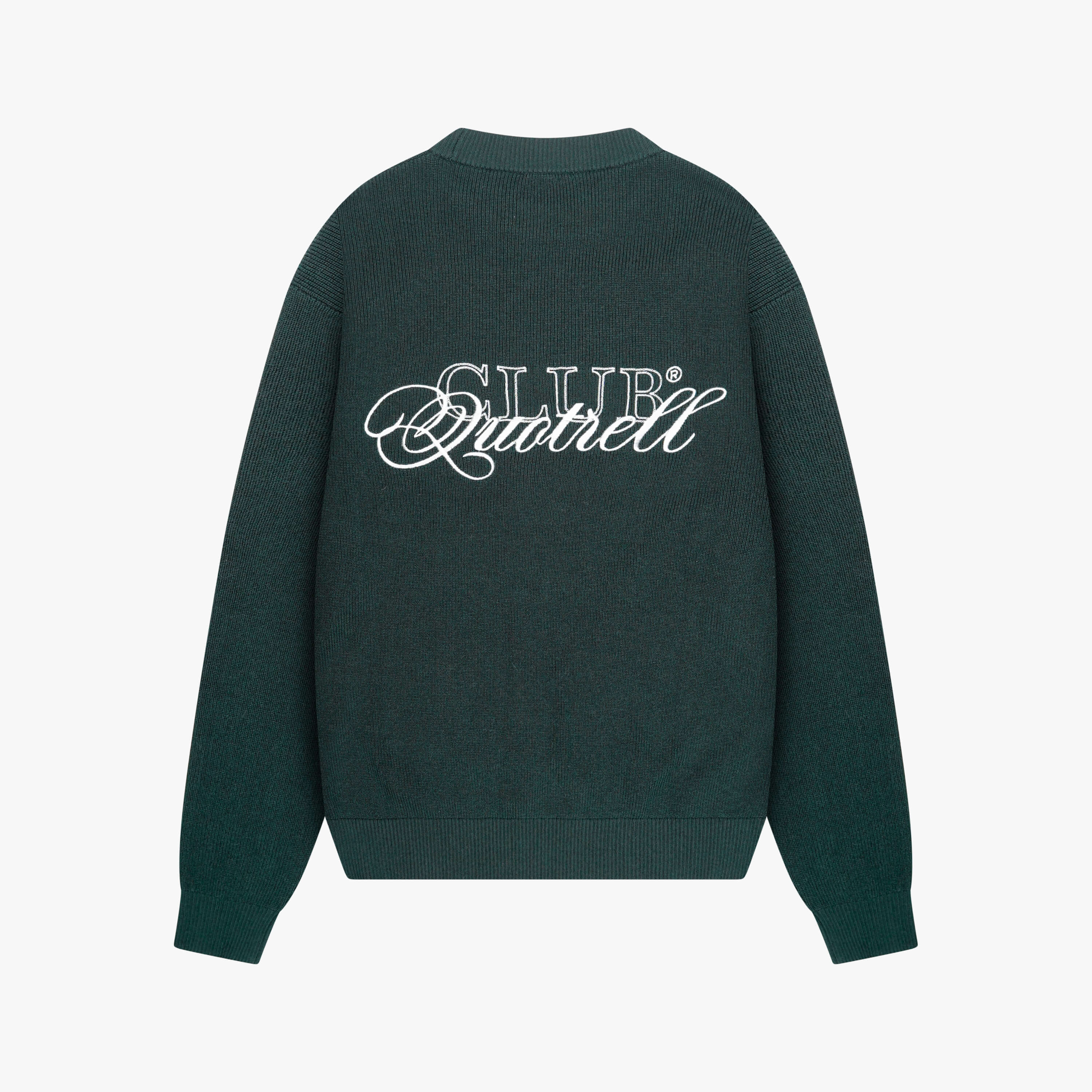 ZAC KNITTED CREWNECK | PETROL/WHITE