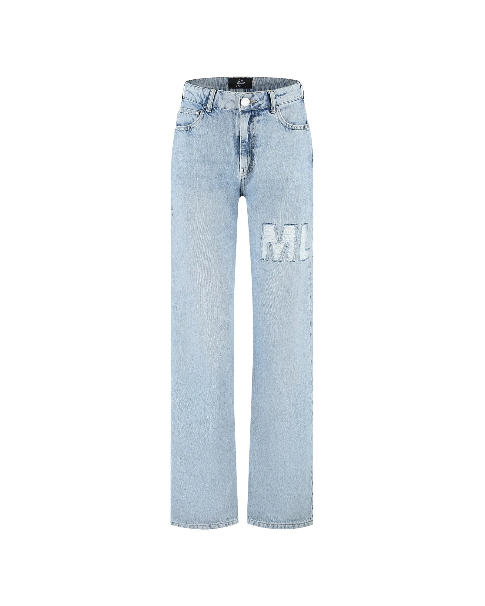 Malelions Women Ripped Jeans | Light Blue