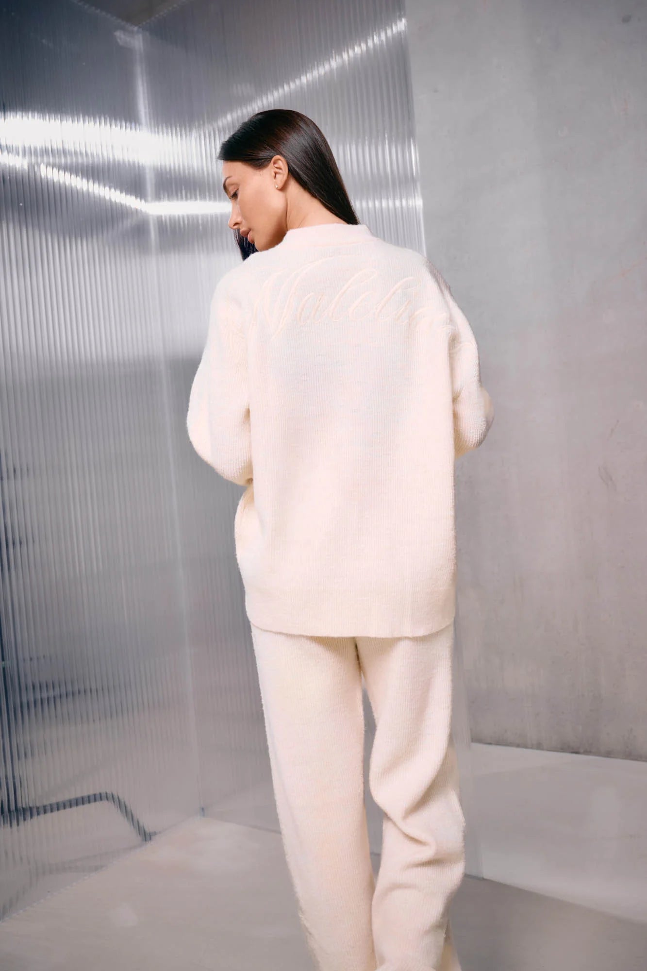 Malelions Dames Oversized Gebreide Trui | Beige