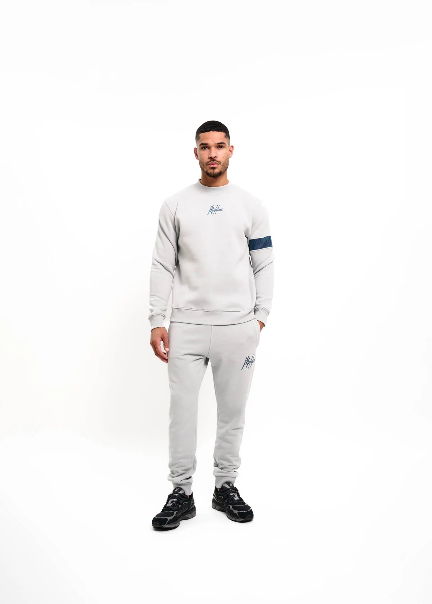 Malelions Men Captain Sweater | Ocean Grey