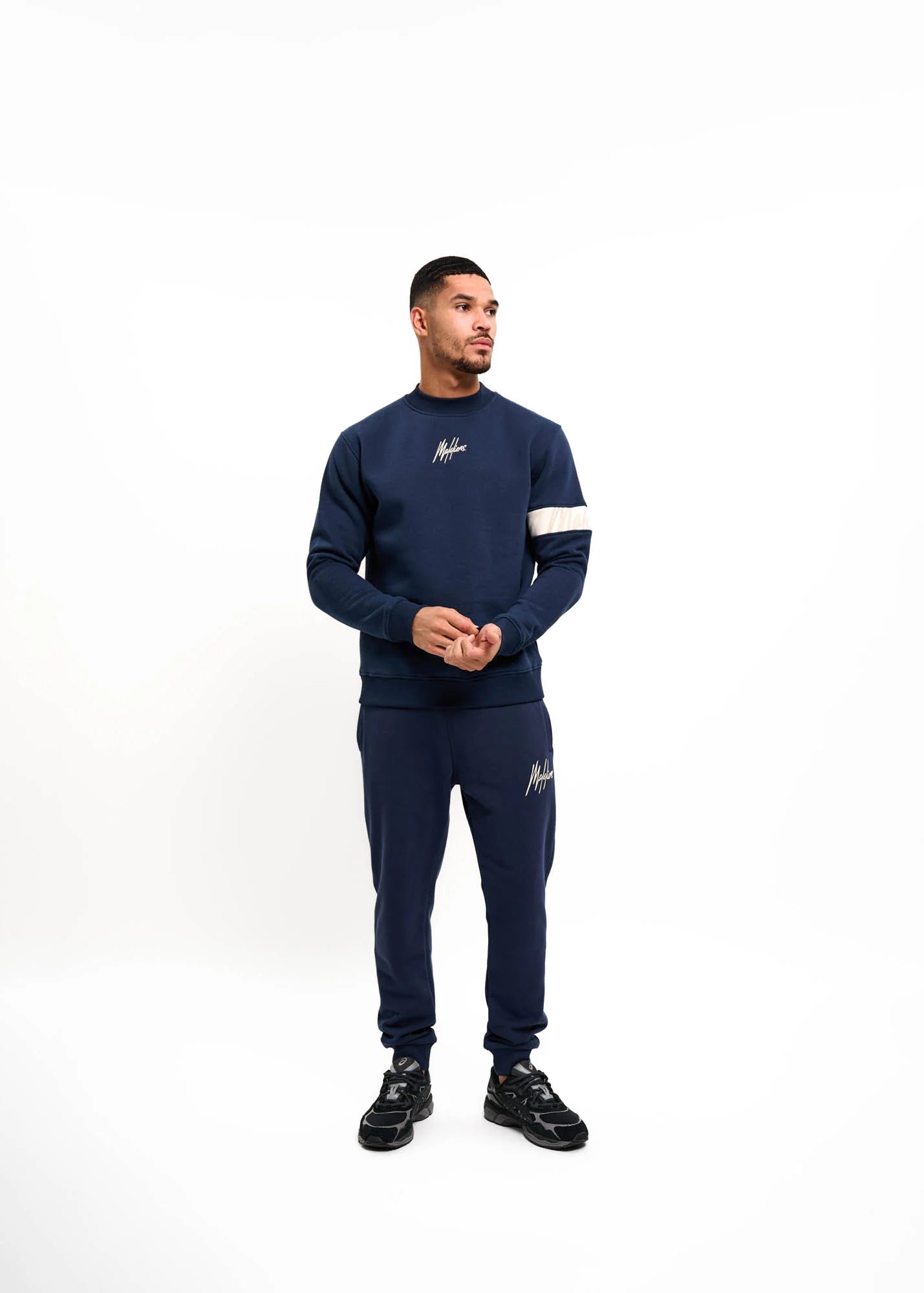 Malelions Men Captain Sweater | Navy