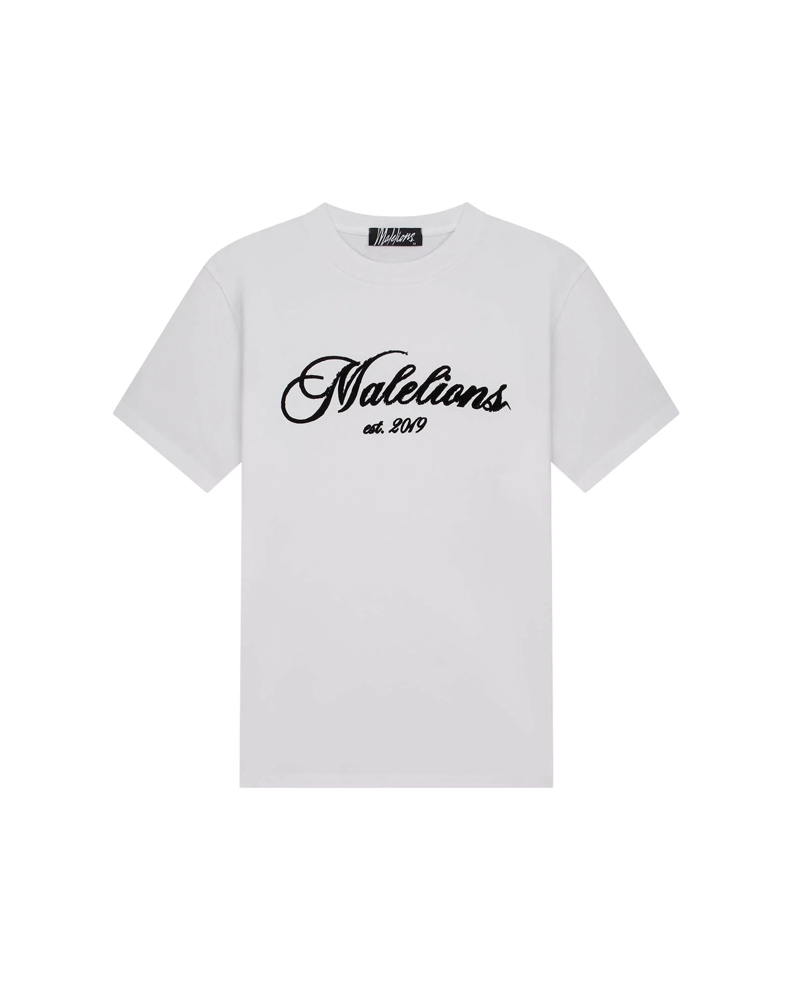 Malelions Men Handwritten T-Shirt | White