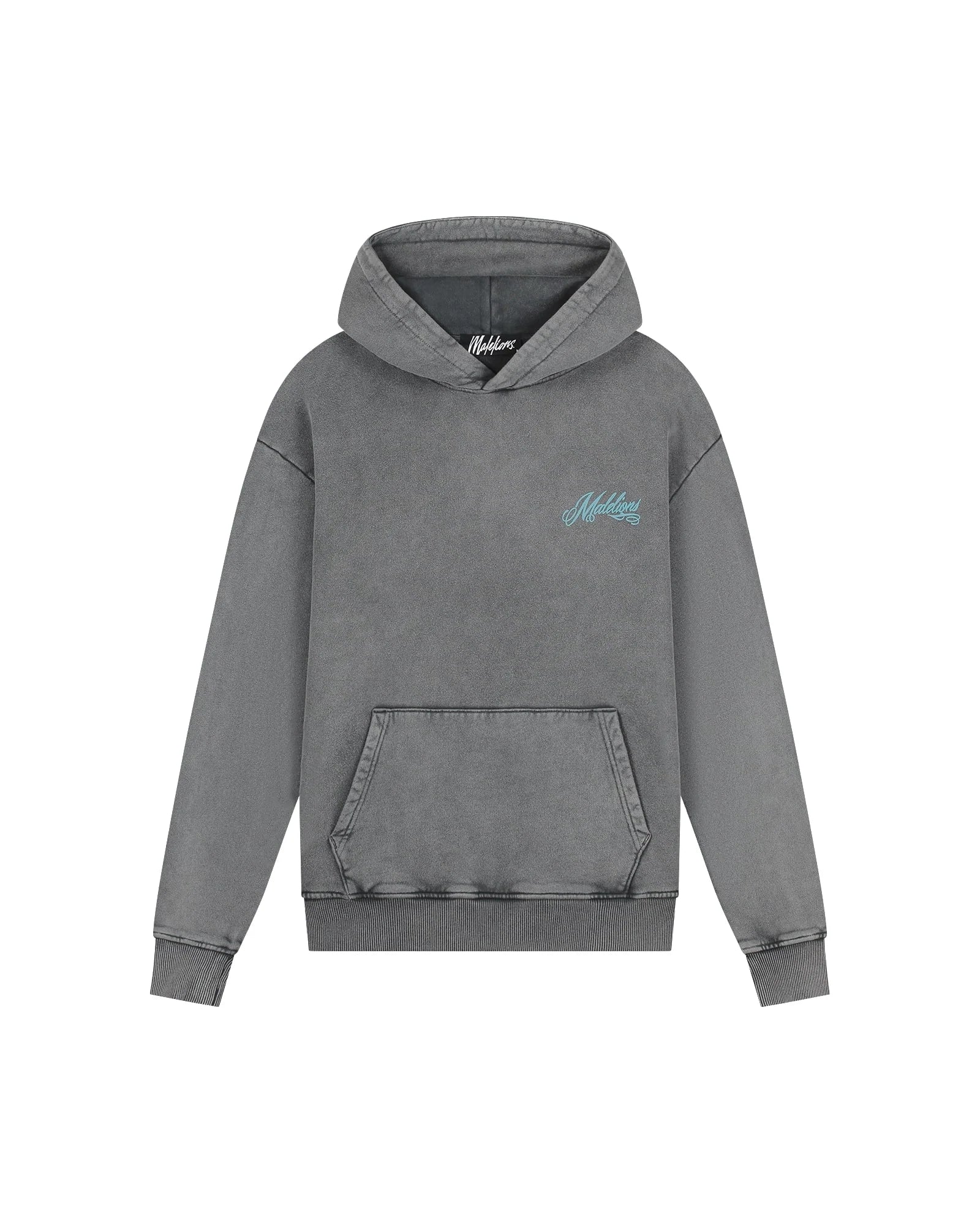 Malelions Men Playing Cards Hoodie | Acid Wash