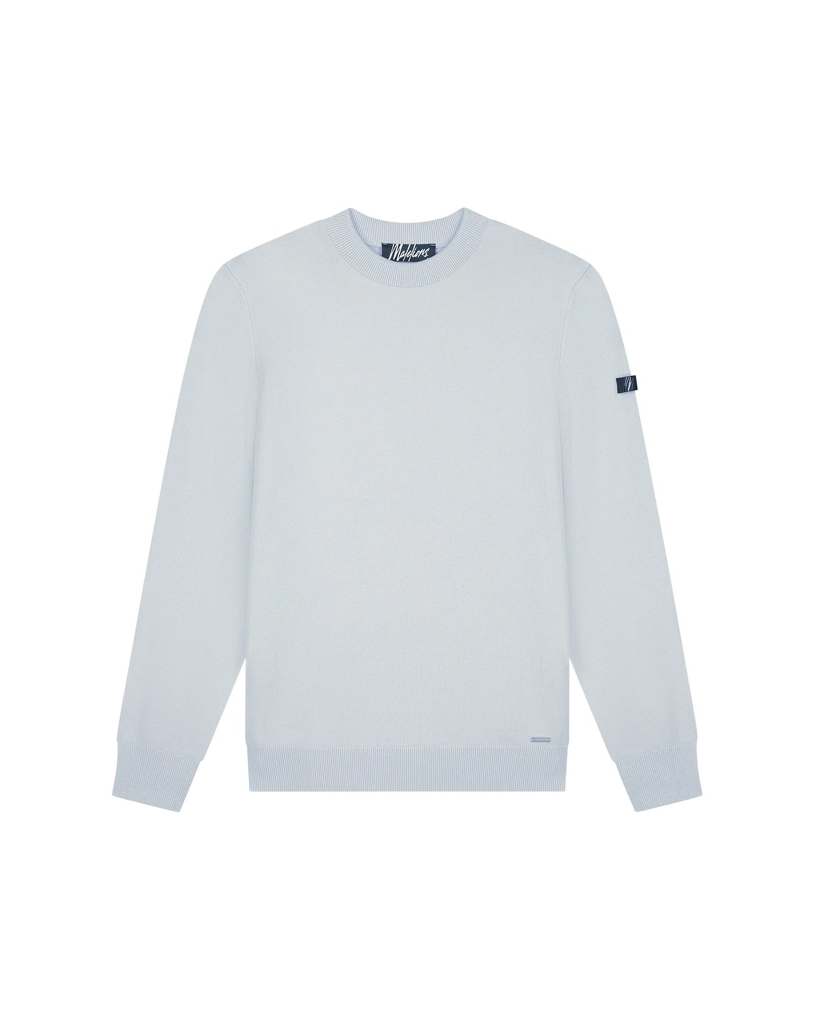 Malelions Men Knitted Crewneck | Ocean Grey