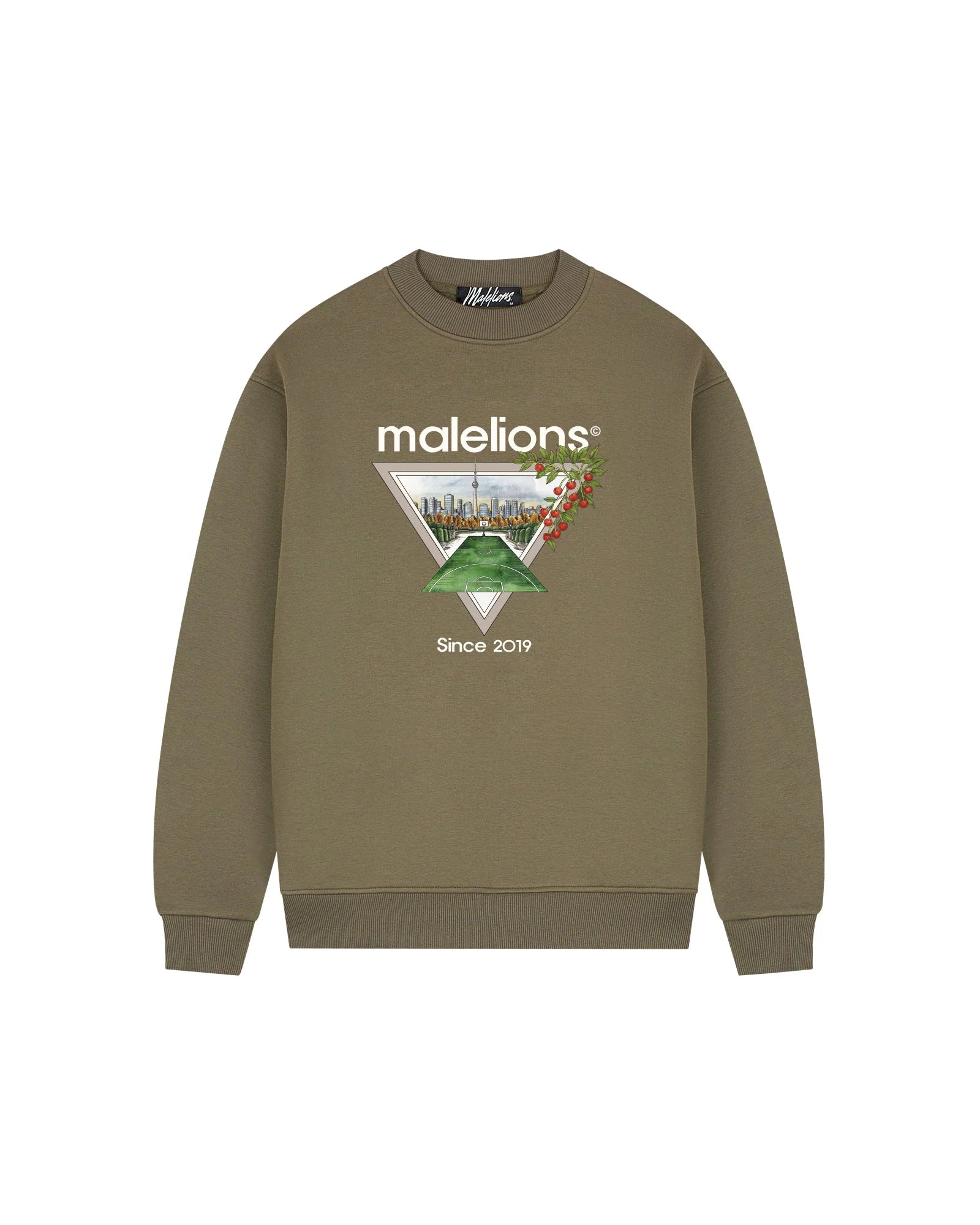 Malelions Men Athletic Garden Sweater | Stone Grey