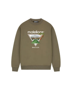 Malelions - Men Athletic Garden Sweater - Stone Grey