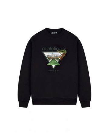 Malelions - Men Athletic Garden Sweater - Black