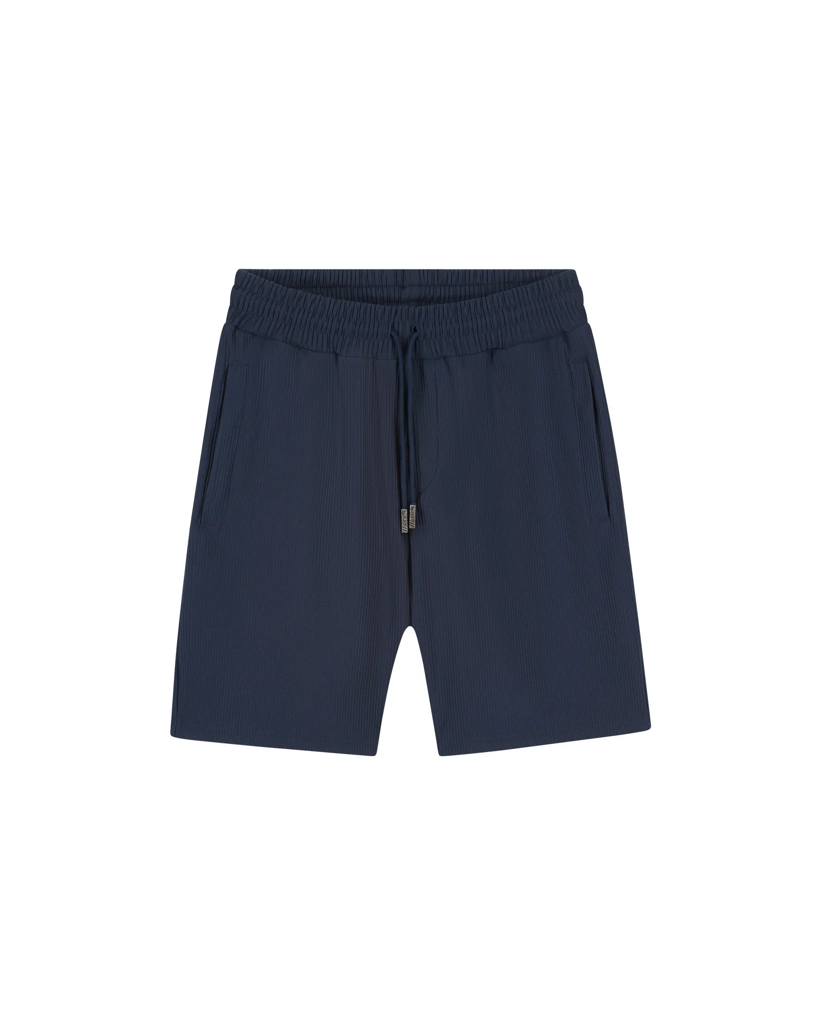 Malelions Men Ribbed Shorts | Navy