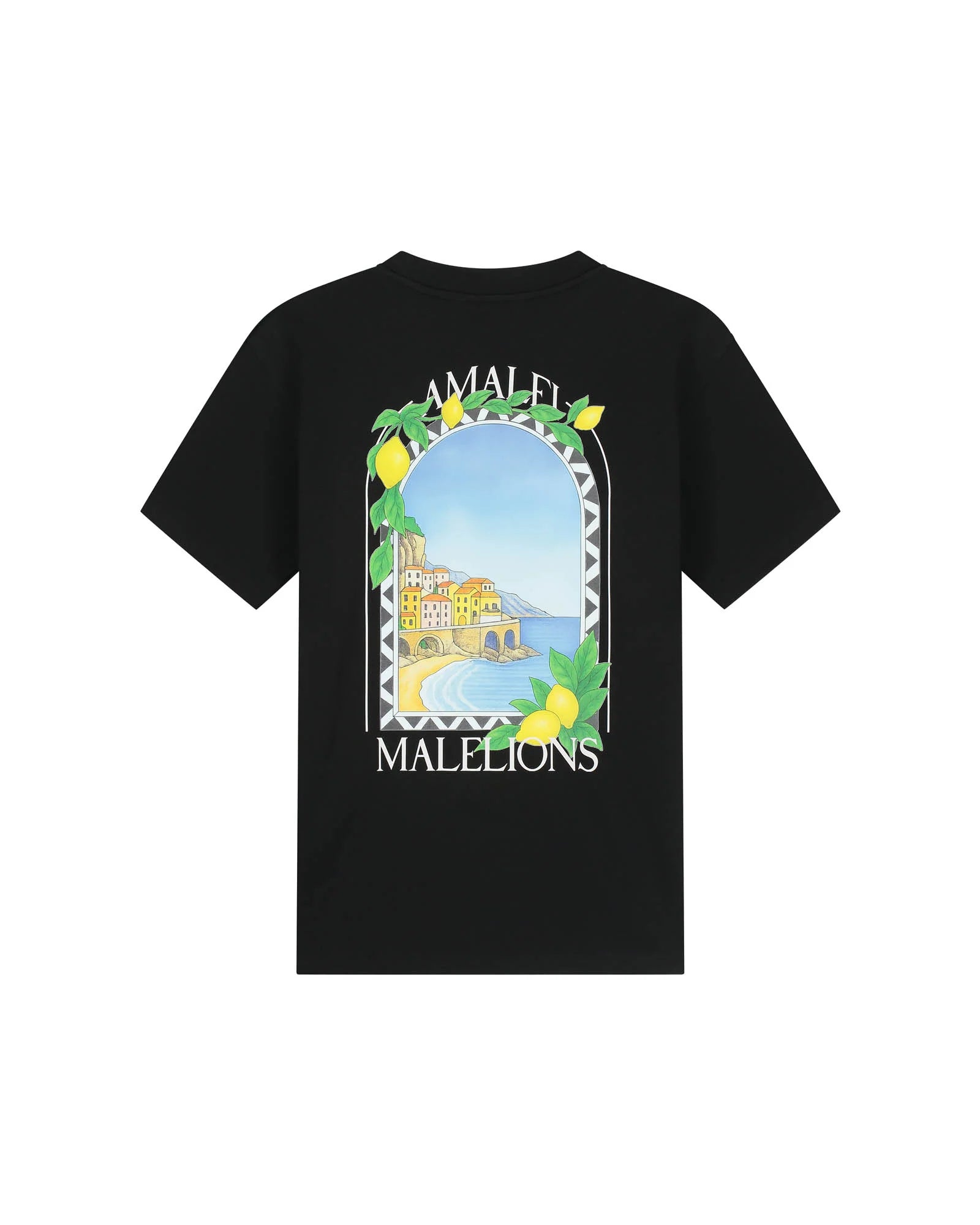 Malelions Heren Amalfi Window T-shirt | Zwart