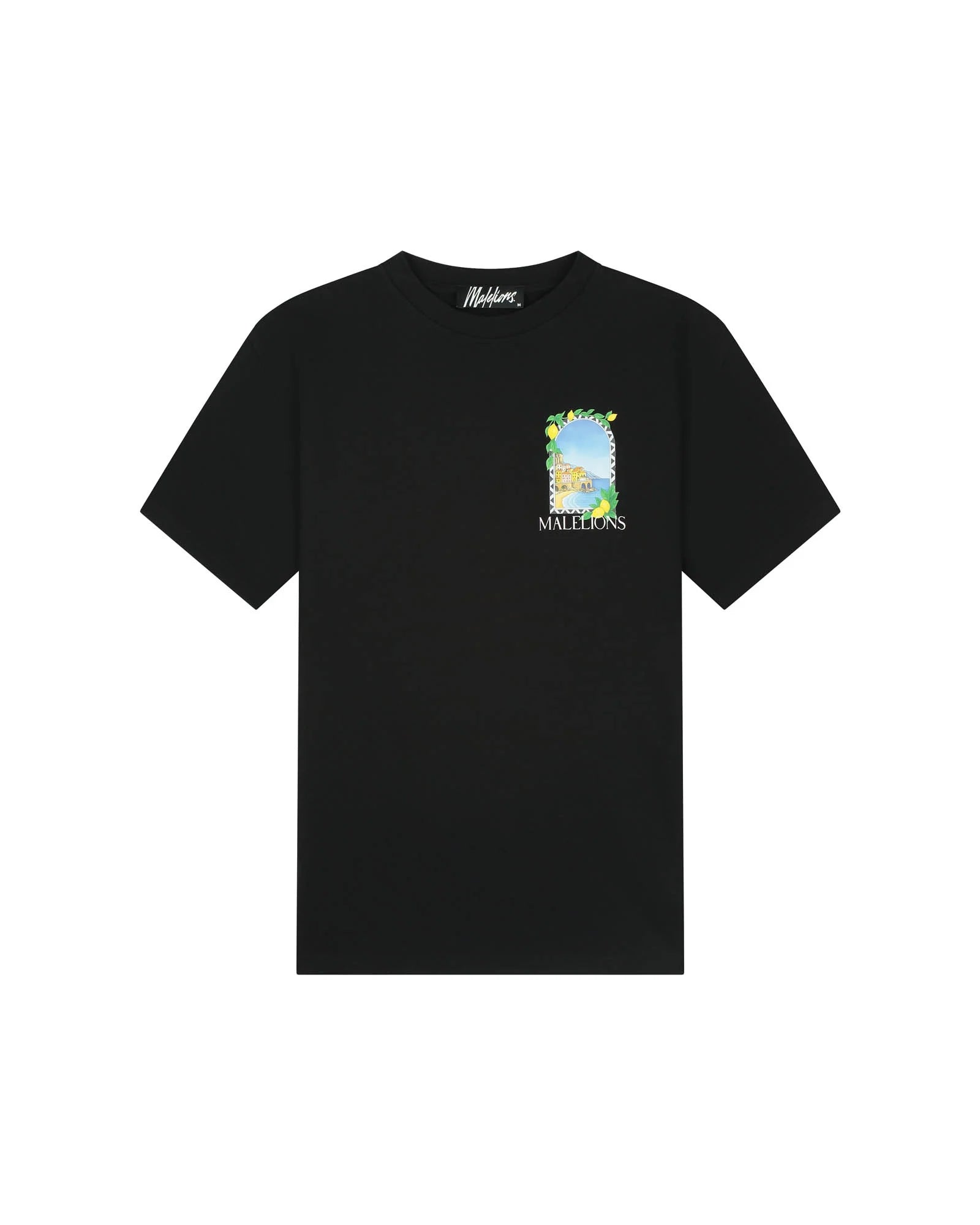 Malelions Heren Amalfi Window T-shirt | Zwart