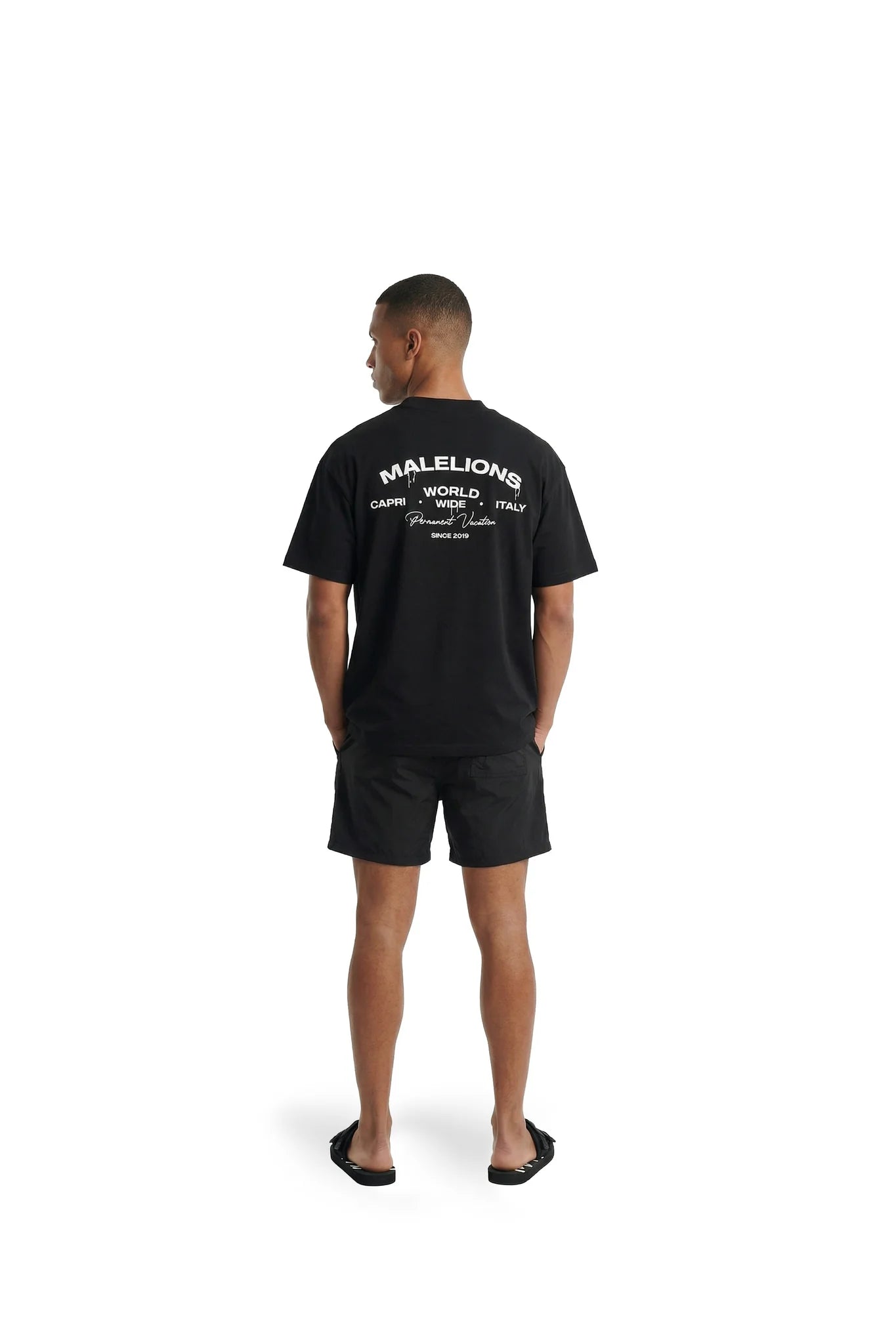 Malelions Men Permanent Vacation Swim Shorts | Black