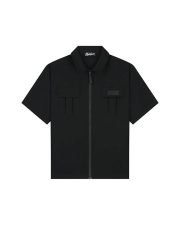 Malelions - Men Capri Zip Shirt - Black