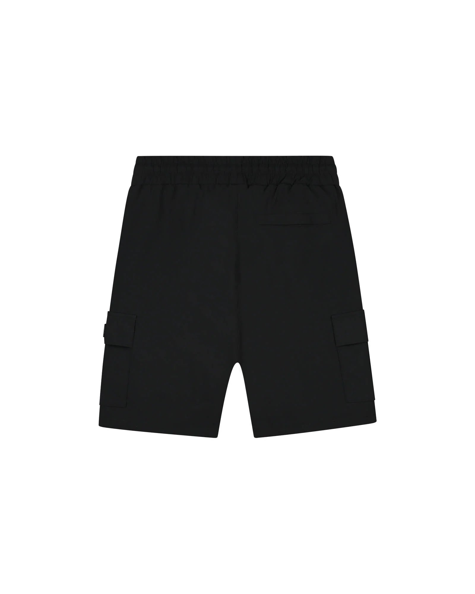 Malelions Heren Capri Cargo Shorts | Zwart