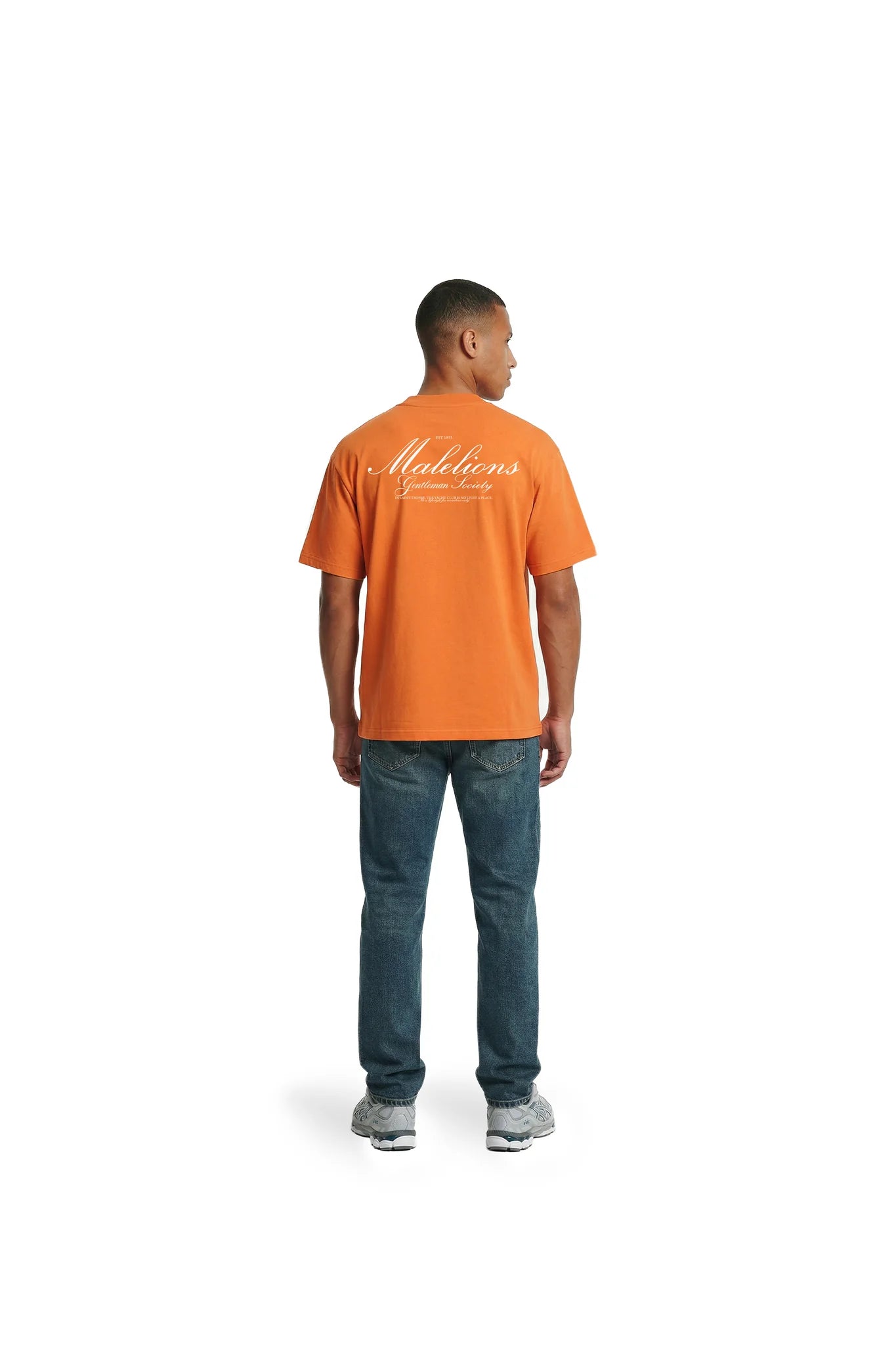 Malelions Men Gentleman Society T-Shirt | Orange