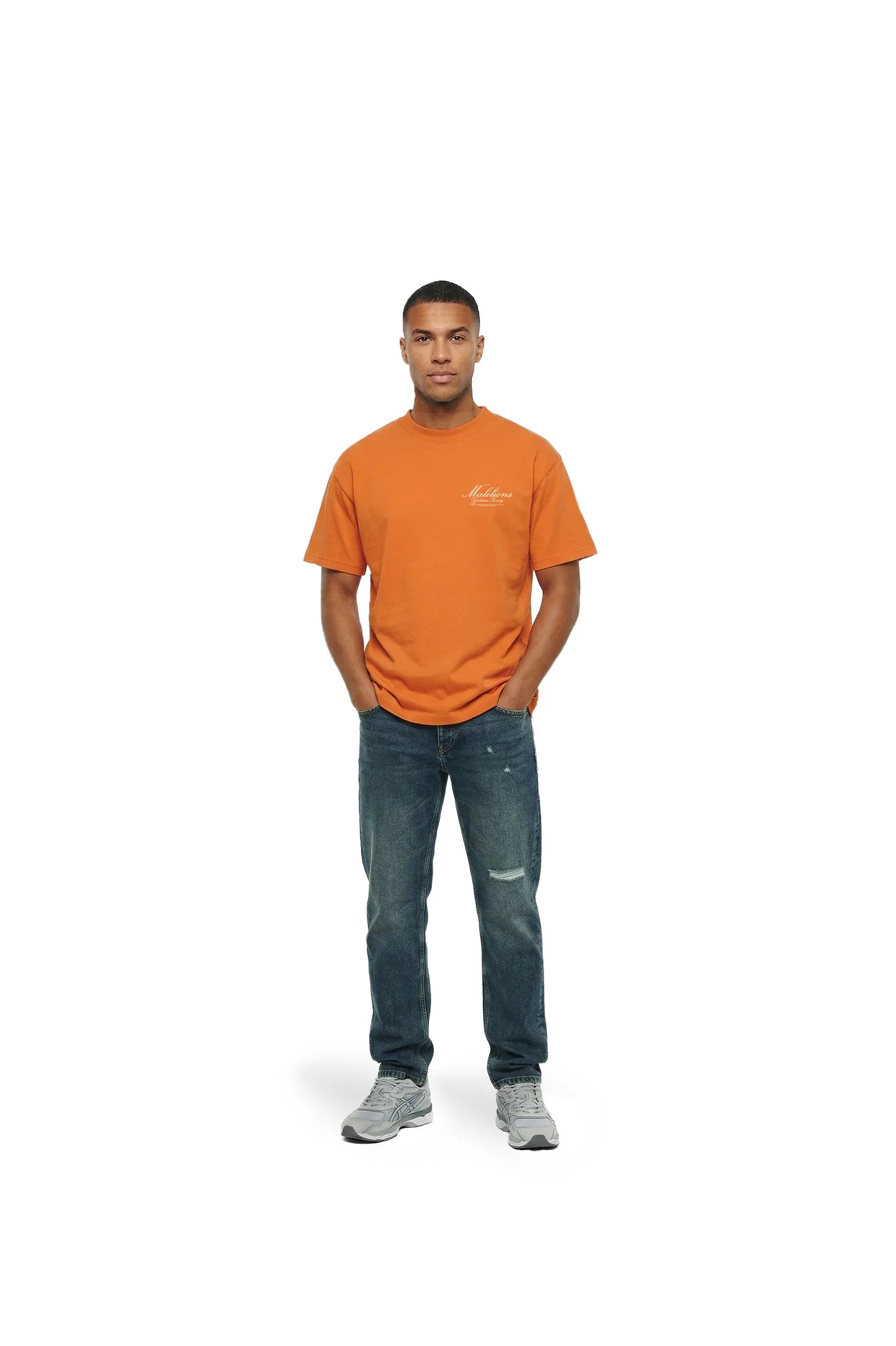 Malelions Men Gentleman Society T-Shirt | Orange