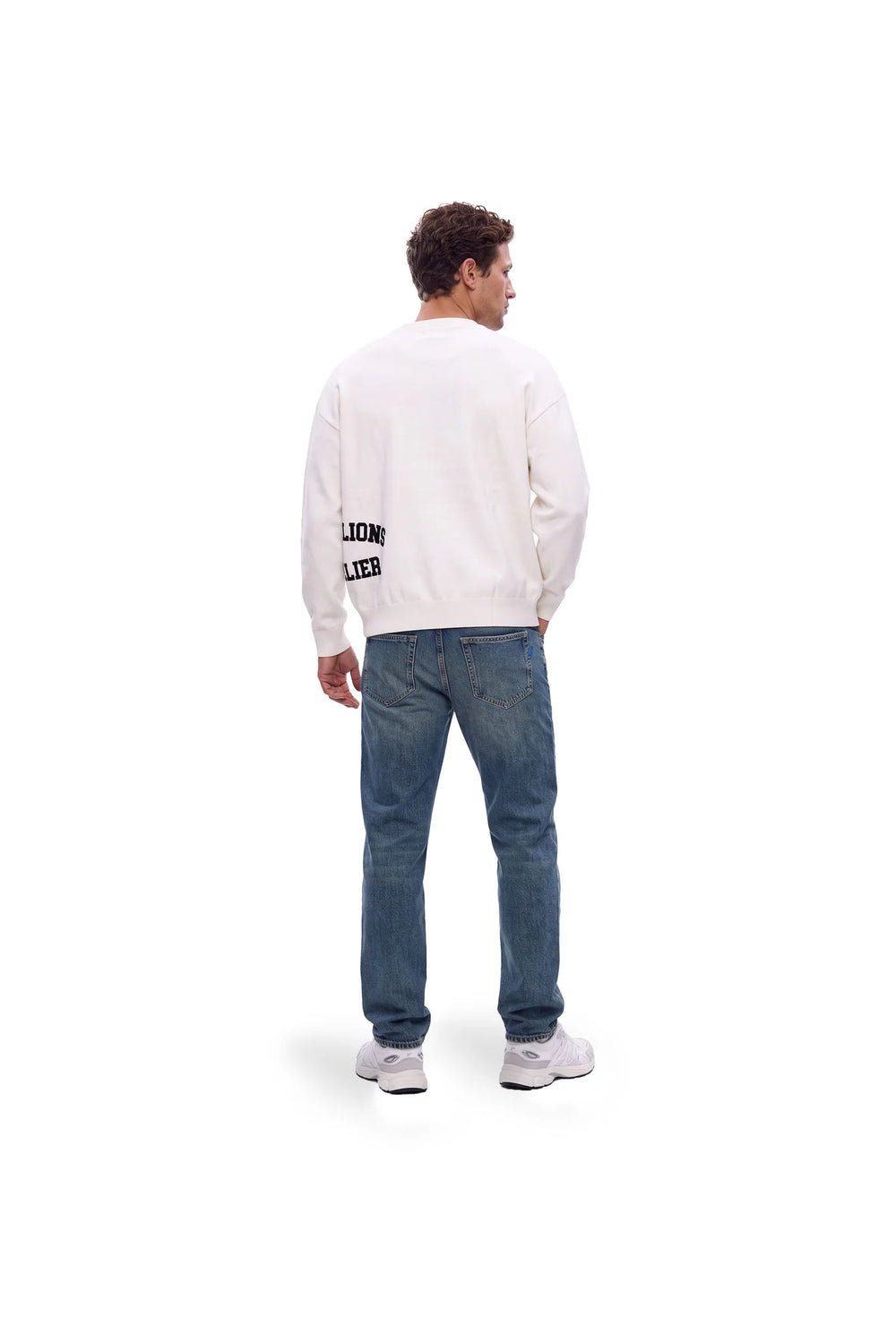 Malelions Men Knitted Atelier Sweater Off-White – achterzijde