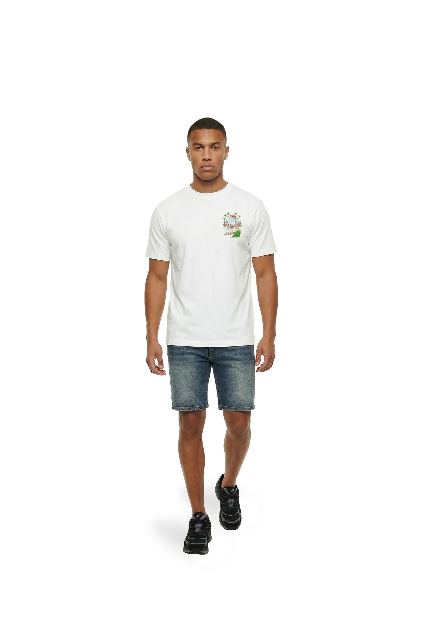 Malelions Men Roman T-Shirt | White