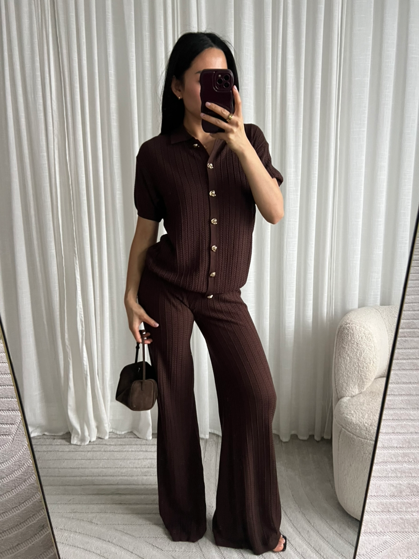 DAMES - TOP - CHOCO - 19669