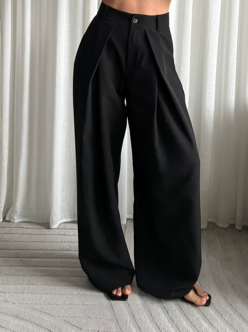 OVERSIZED - PANTALON - ZWART - 823