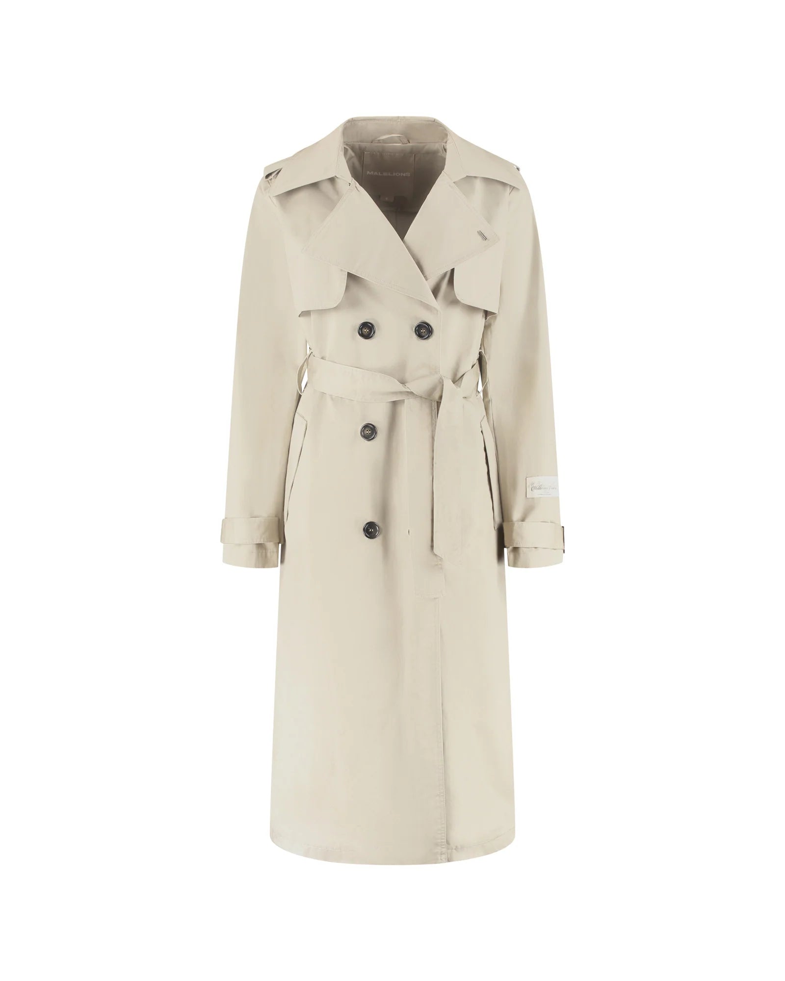 Malelions Dames Label Trenchcoat | Zand