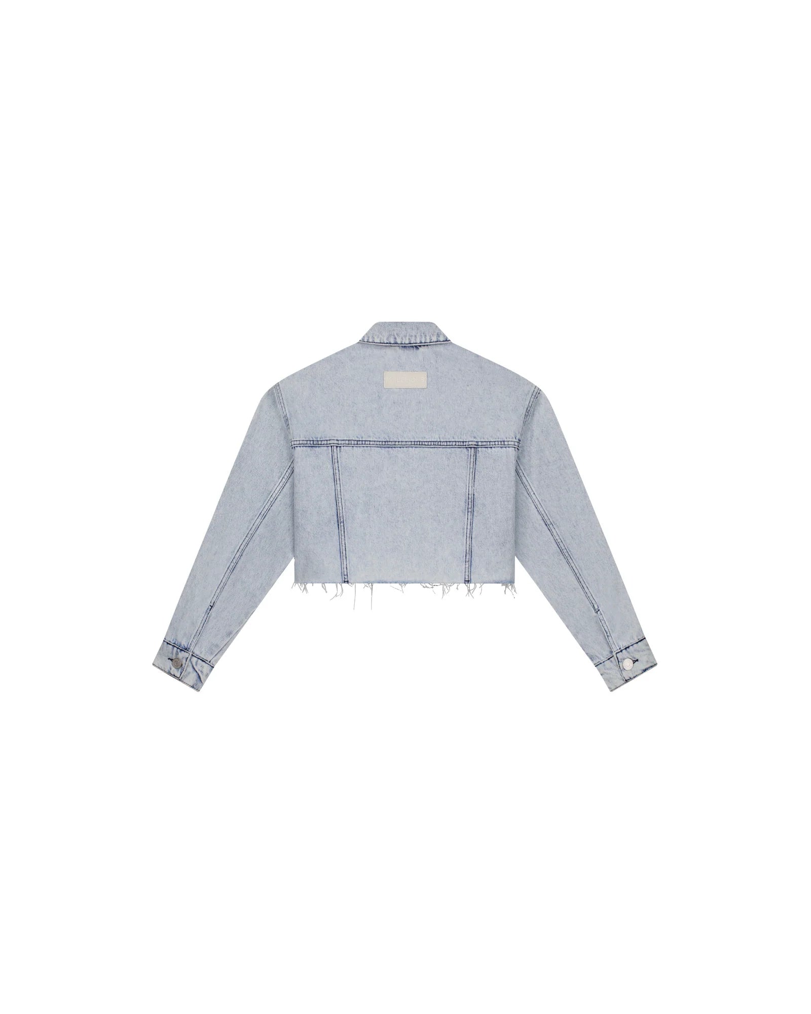 Malelions Dames Cropped Denim Jasje | Lichtblauw