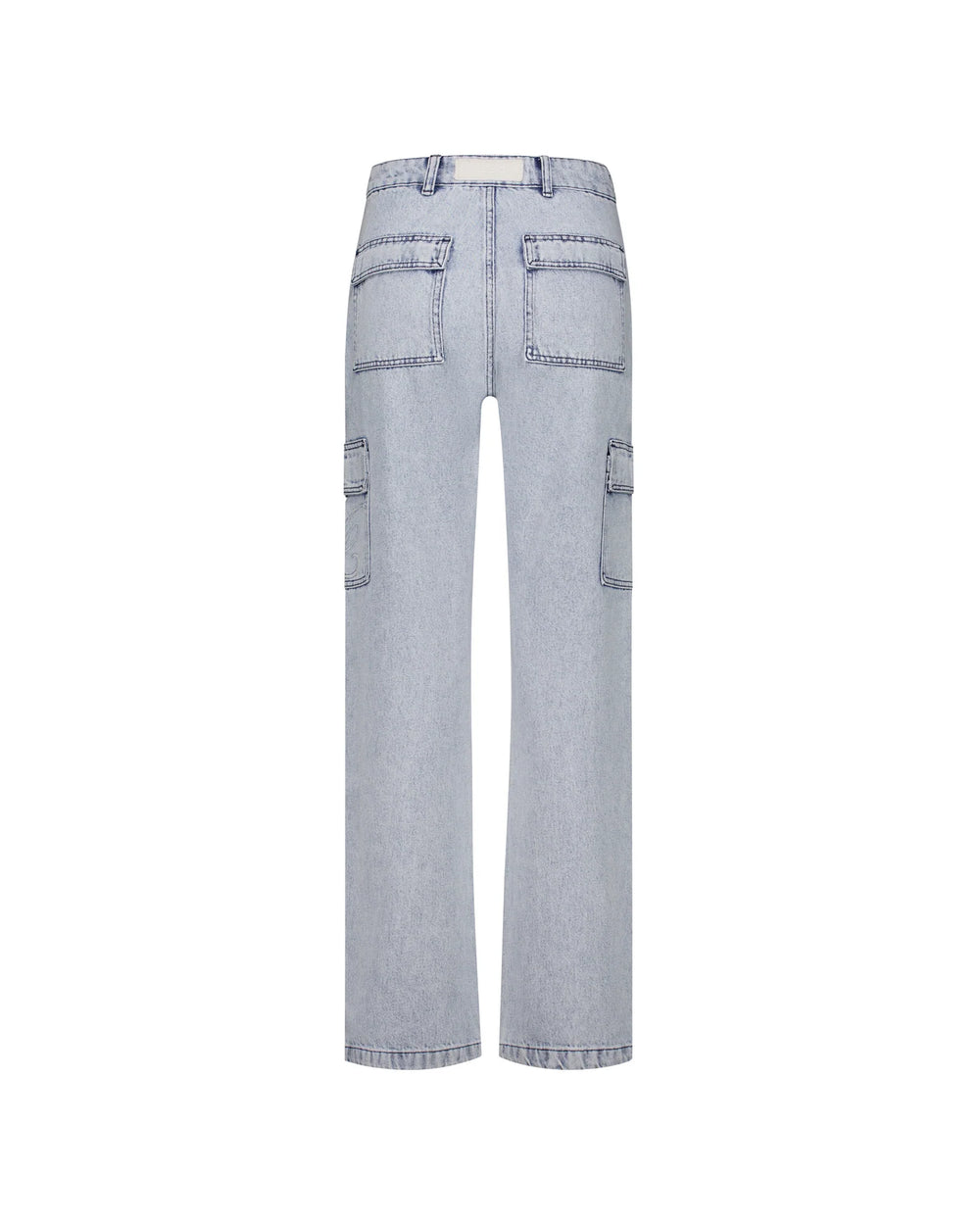 Malelions - Women Straight Leg Denim Pants - Light Blue - Rechte damesjeans