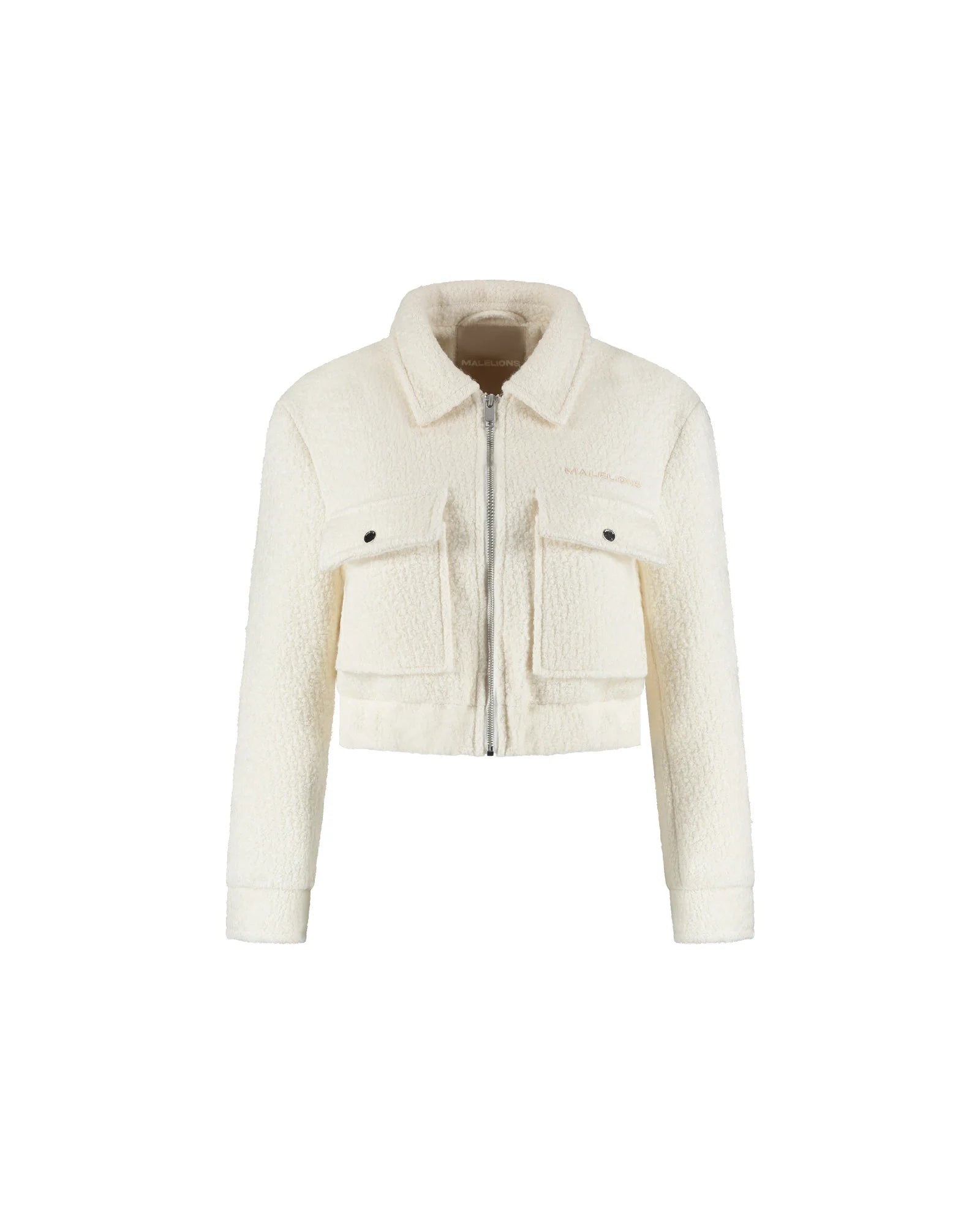 Malelions Women Label Bouclé Jacket | Cream