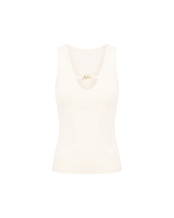 Malelions - Women V-Neck Tank Top - Off-White