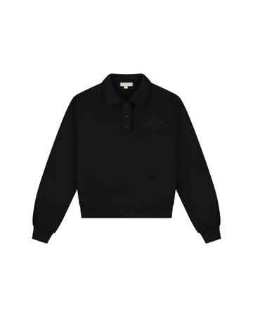Malelions - Women College Polo Sweater - Black