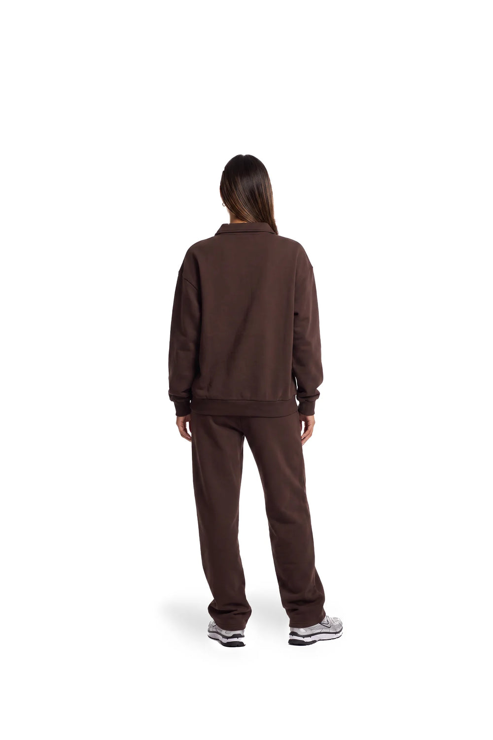 Malelions - Women College Polo Sweater - Dark Brown
