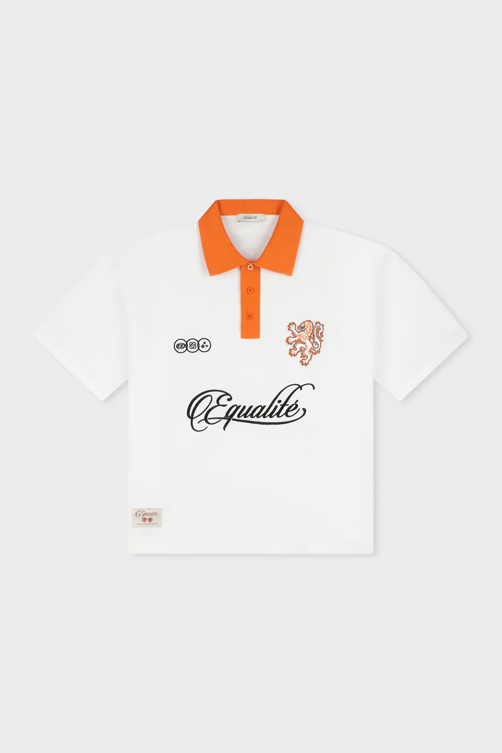 NETHERLANDS OVERSIZED JERSEY POLO OFF-WHITE & ORANGE