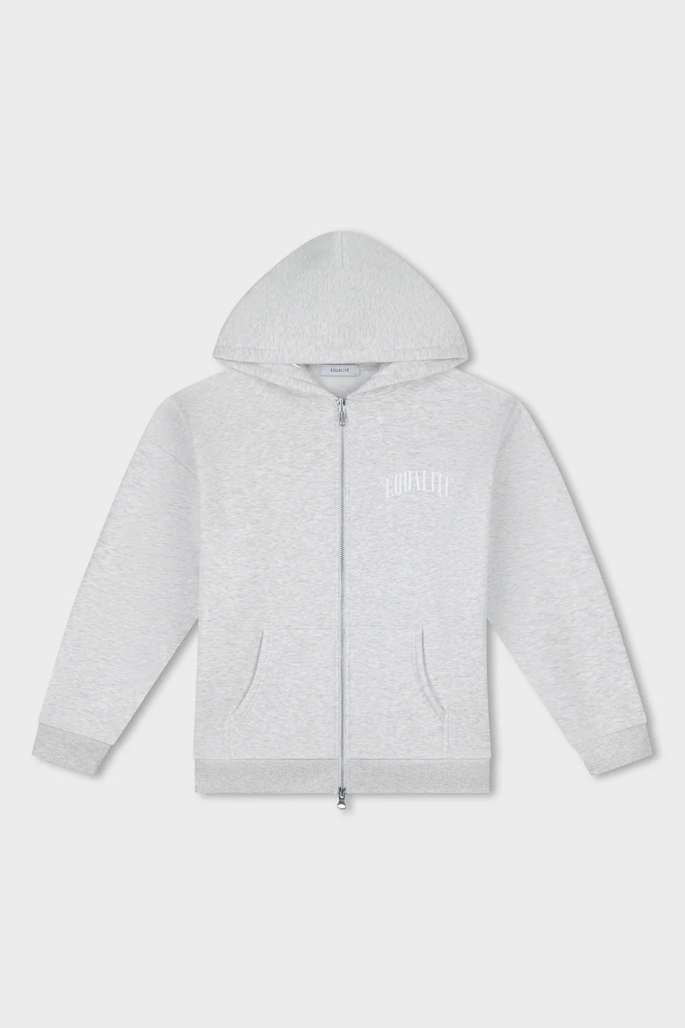 OLIVER FULL ZIP HOODIE MELANGE GREY