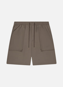 Off The Pitch - Utility Smart Shorts - Brown
