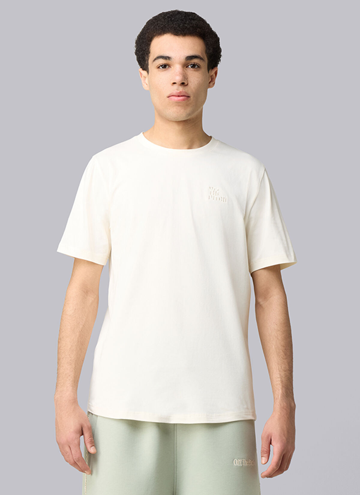Blossom Slim Fit T-shirt Wit