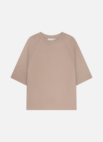 Off The Pitch - Raw Edge Echo Raglan Tee - Sand