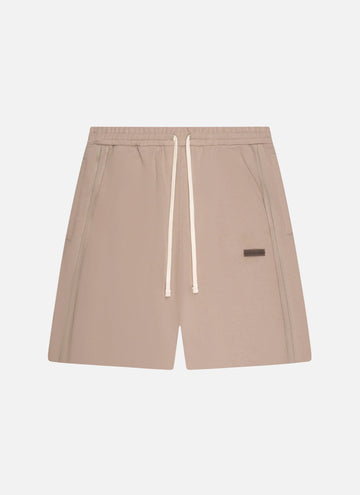 Off The Pitch - Raw Edge Echo Shorts - zand