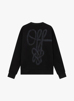 Off The Pitch - Rope Flow Crewneck - black