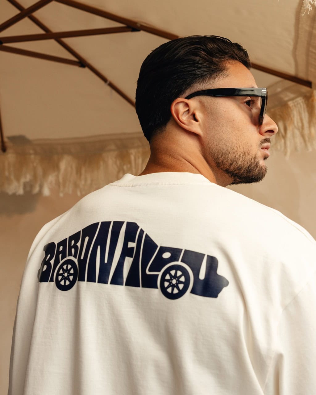 Oversized T-shirt met Rugprint VALET MODE
