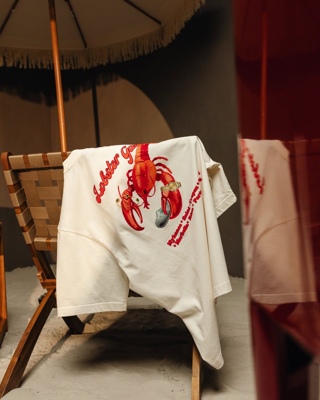 Oversized Backprint T-Shirt LOBSTER GANG