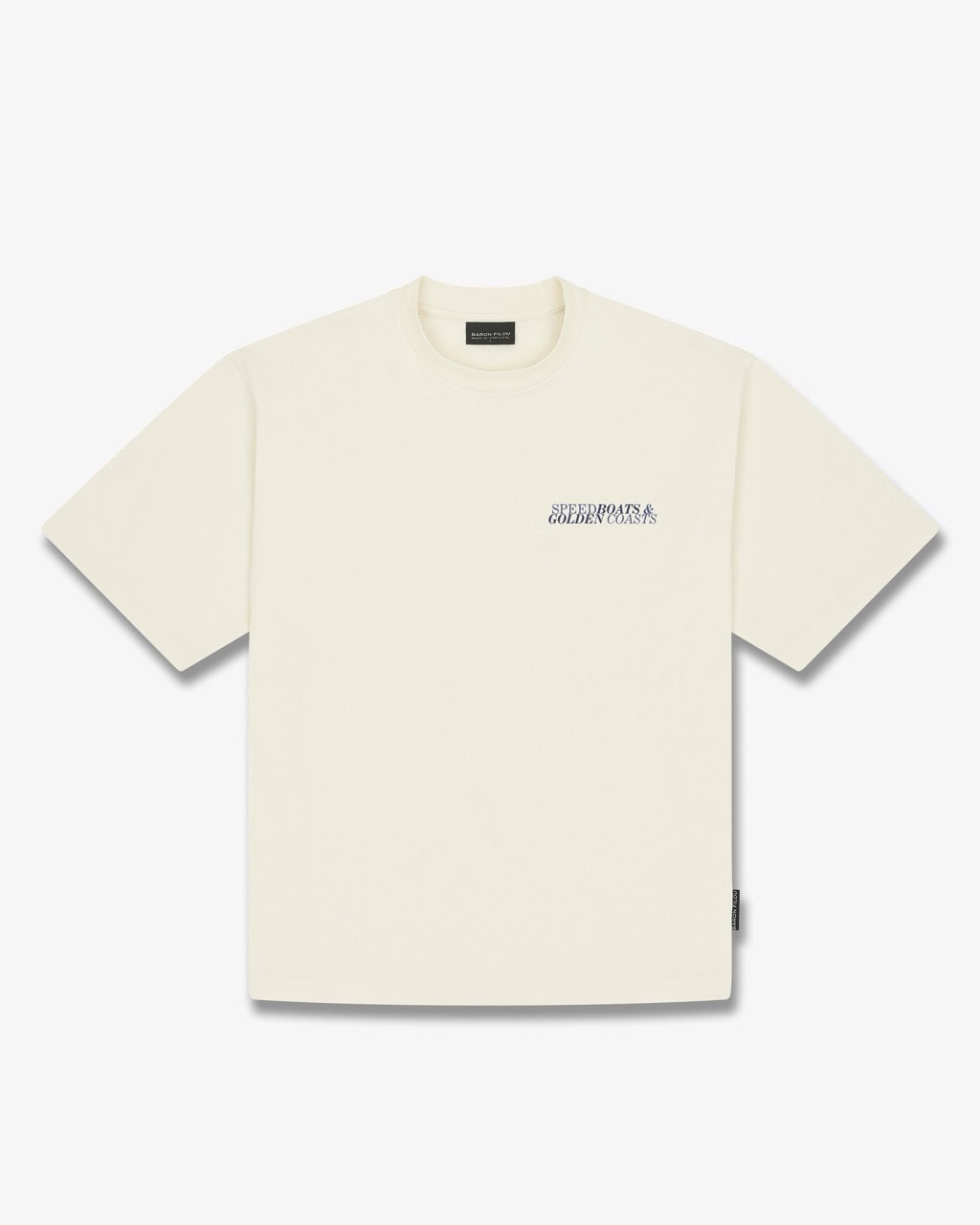 Oversized T-shirt met Rugprint SPEED BOATS